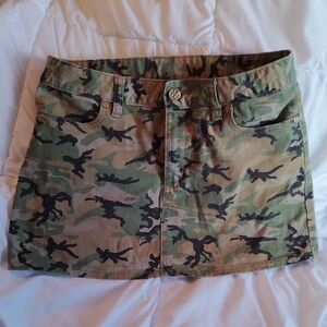 Tory Burch Camouflage Mini Skirt - 26